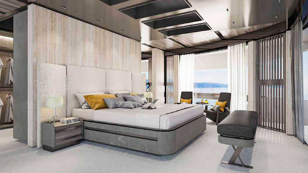 Owner's cabin on the main deck