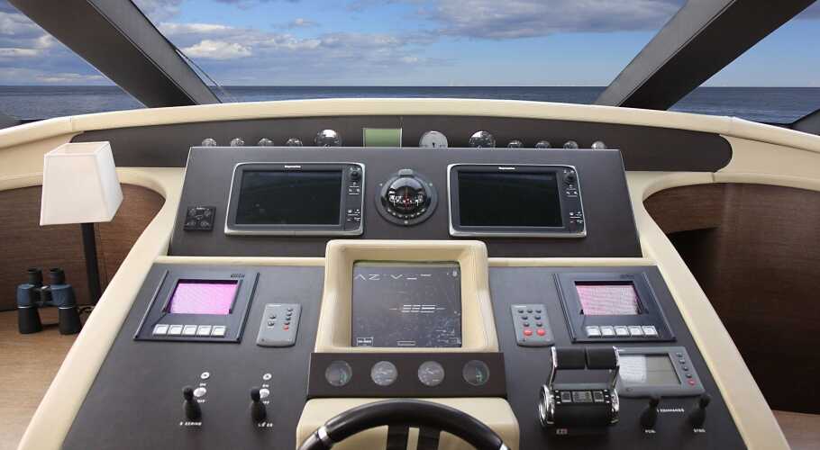 Control panel on main helm
