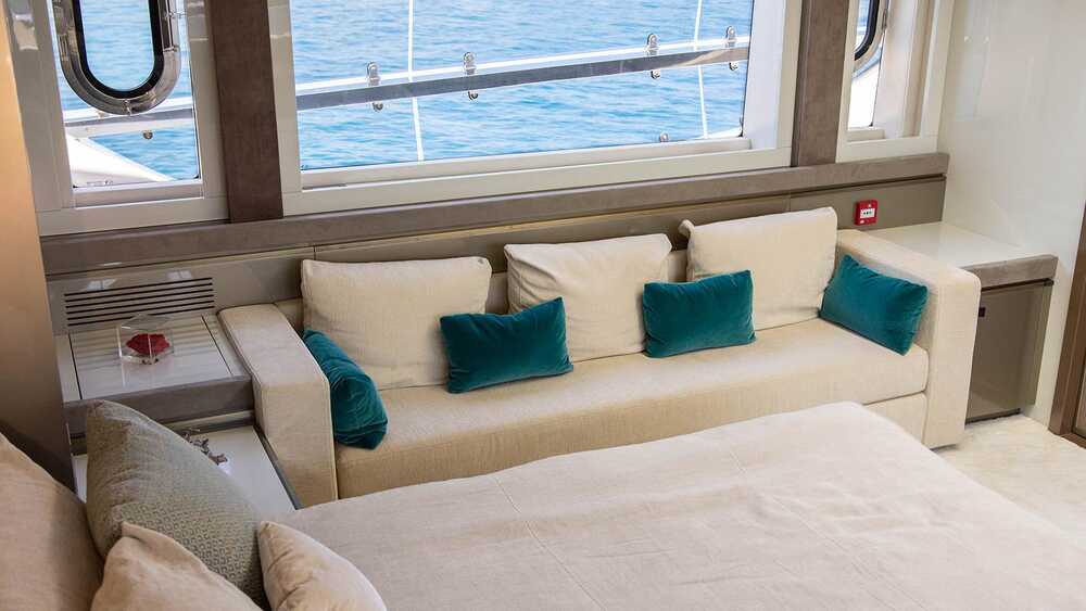 Master cabin on main deck