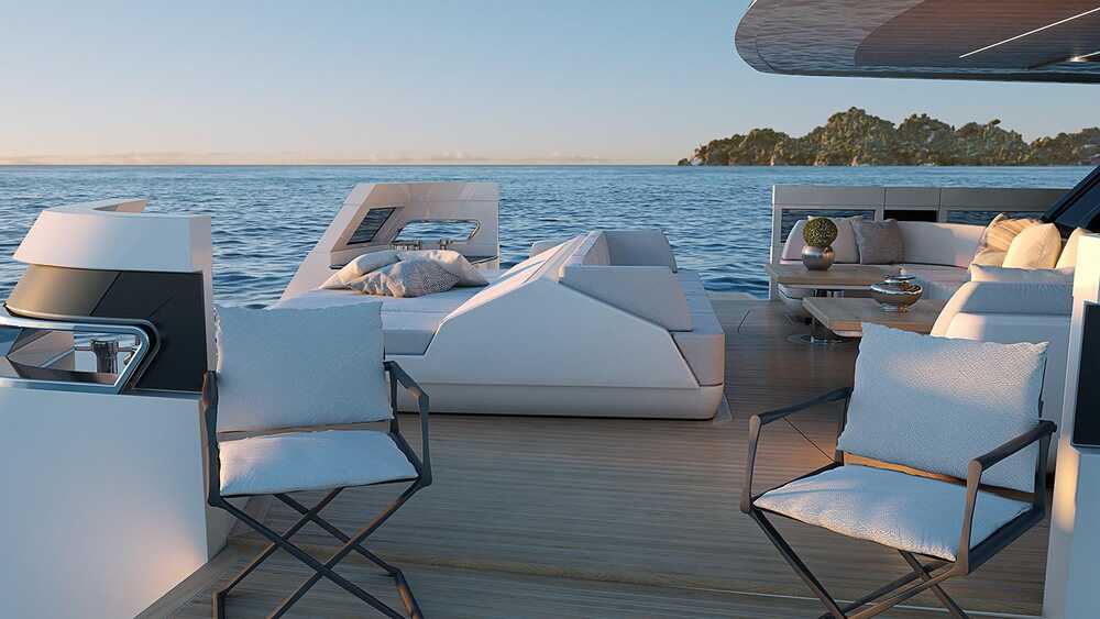 Lounge area at aft main deck