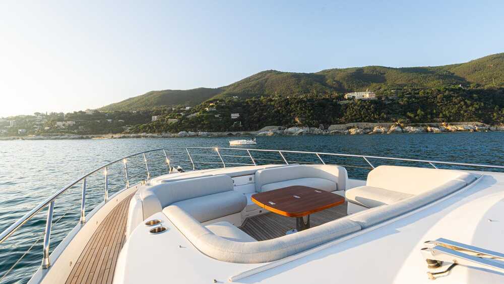 Lounge area on bow