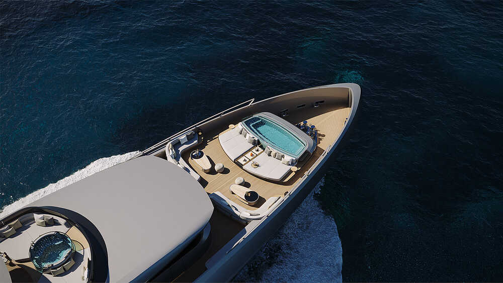 Lounge area on bow