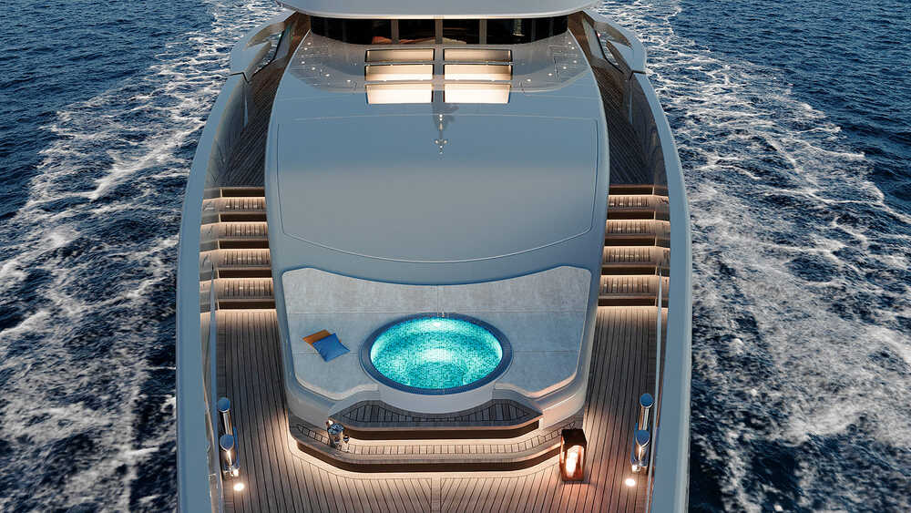Lounge area on bow
