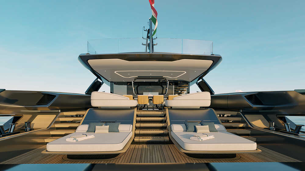 Lounge area on aft main deck