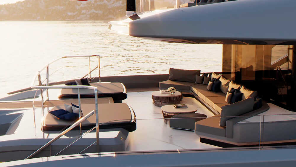 Lounge area on cockpit