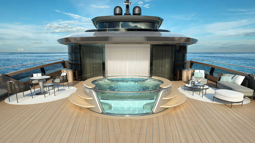 Lounge area on bow main deck