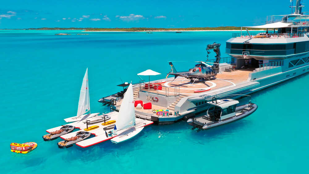 Beach club with available toys
