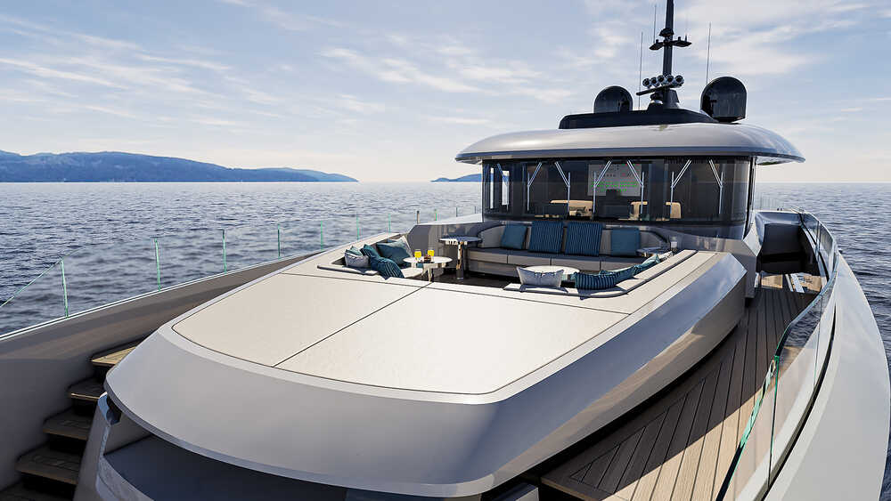 Lounge area on bow