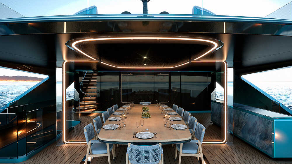 Upper deck dining 