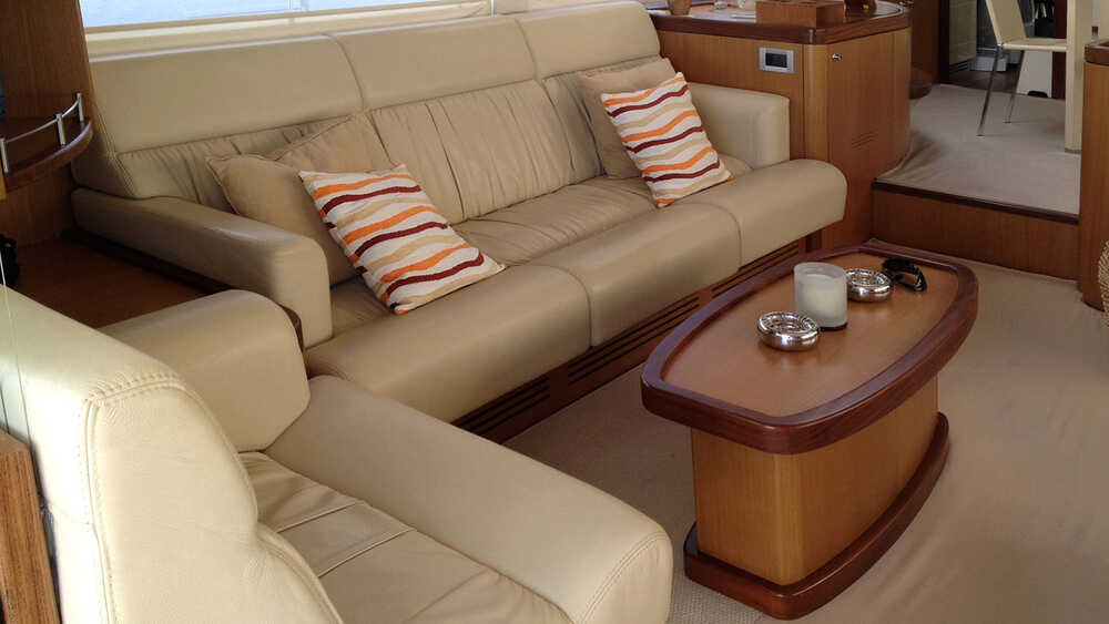 The salon on the main deck