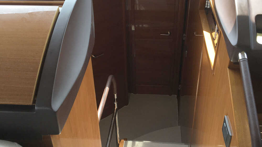 Ladder to the lower deck