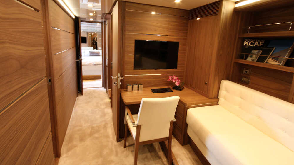 Lower deck lounge area