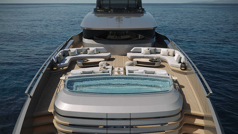 Lounge area on bow