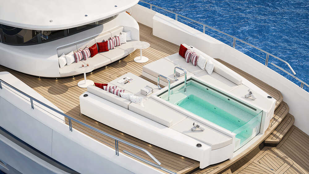 Lounge area on bow