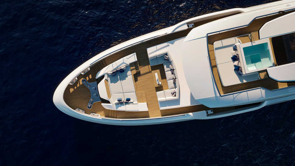 Lounge area on bow