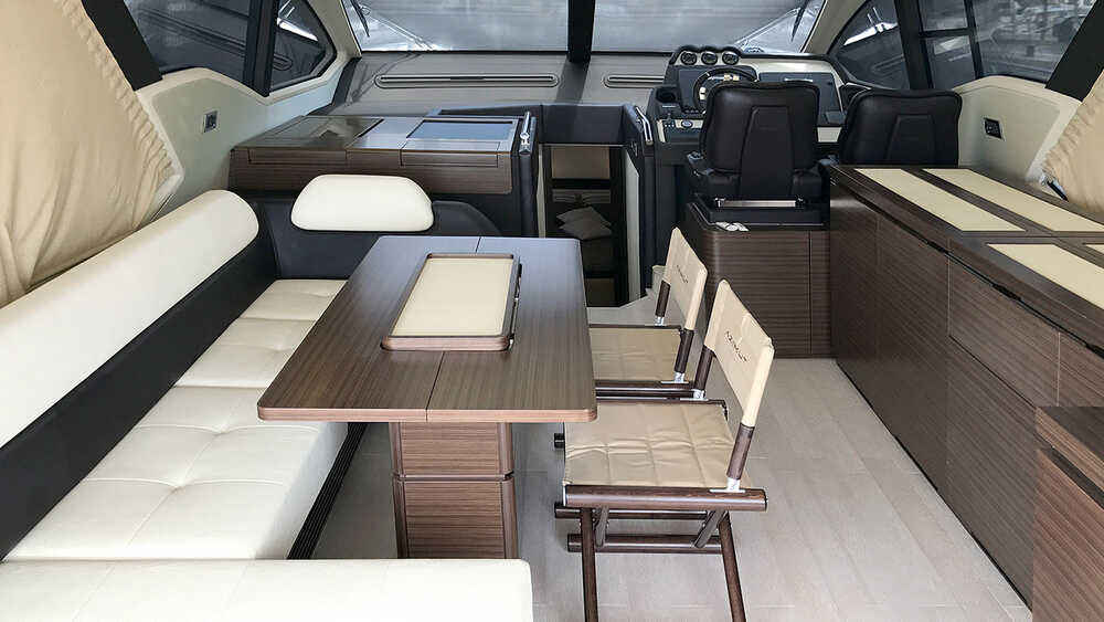The salon on the main deck