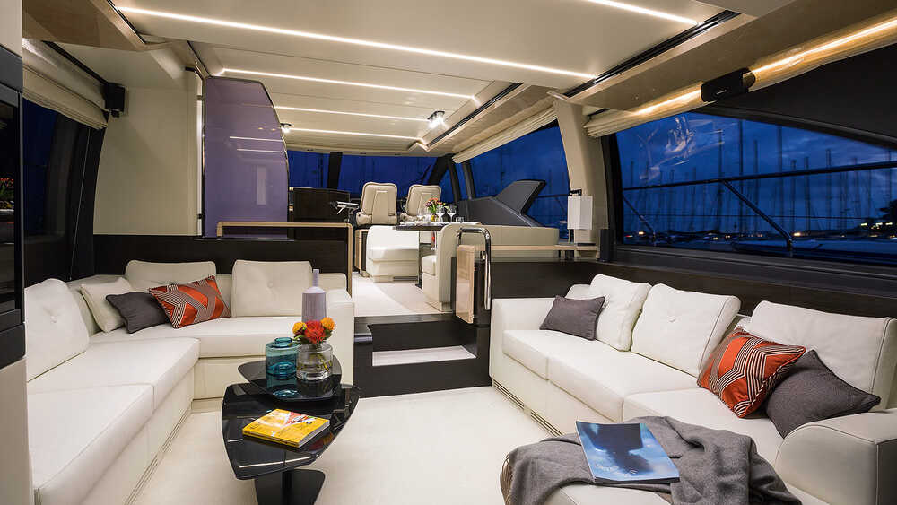 Salon on the main deck (night)