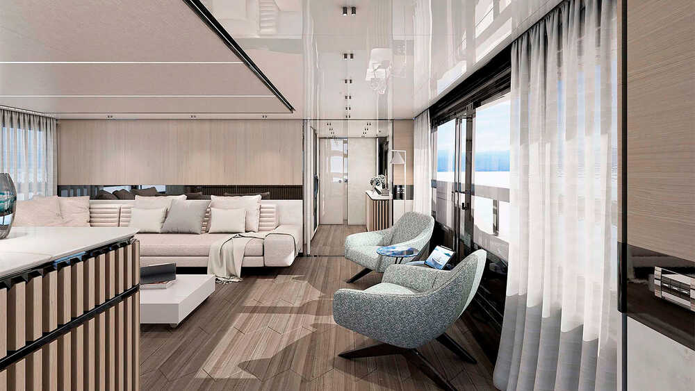 Salon on upper deck