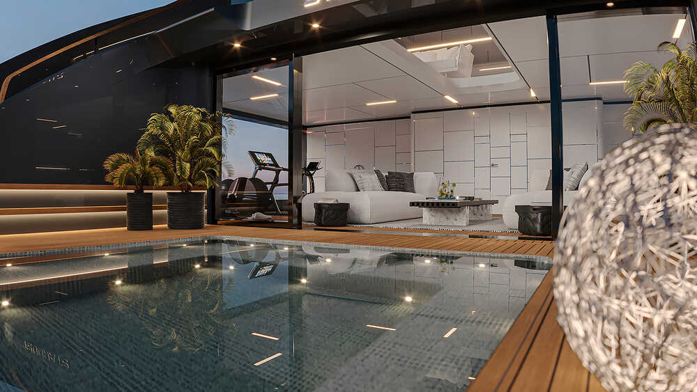 Beach club and wellness zone