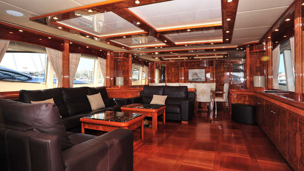 The salon on the main deck