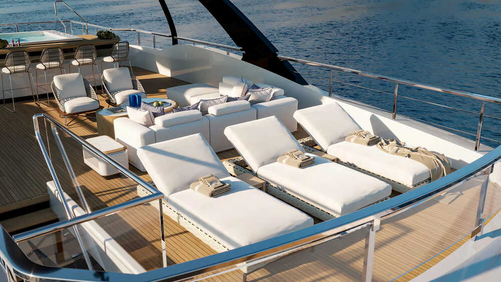 Lounge area on sundeck