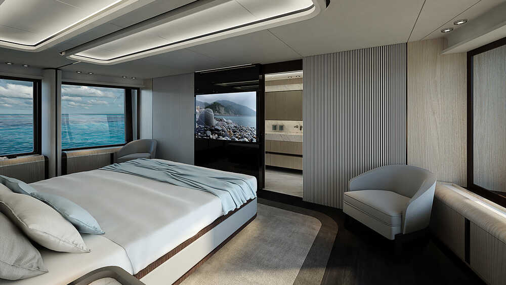 Master cabin on main deck