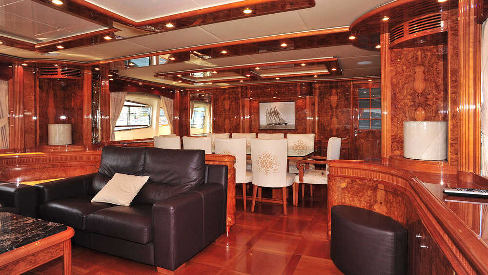 The salon on the main deck