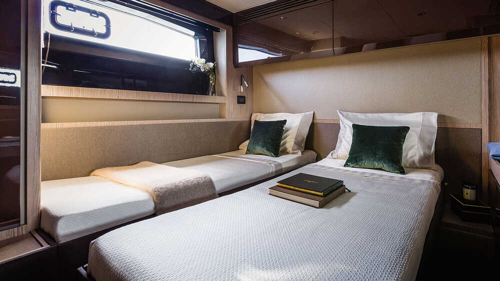 Sliding Beds in VIP cabin