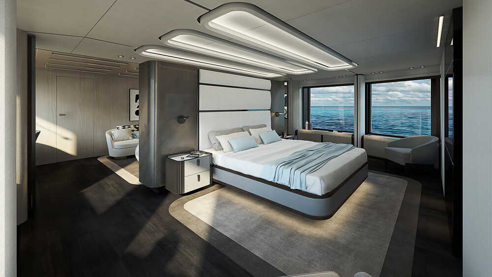 Master cabin on main deck