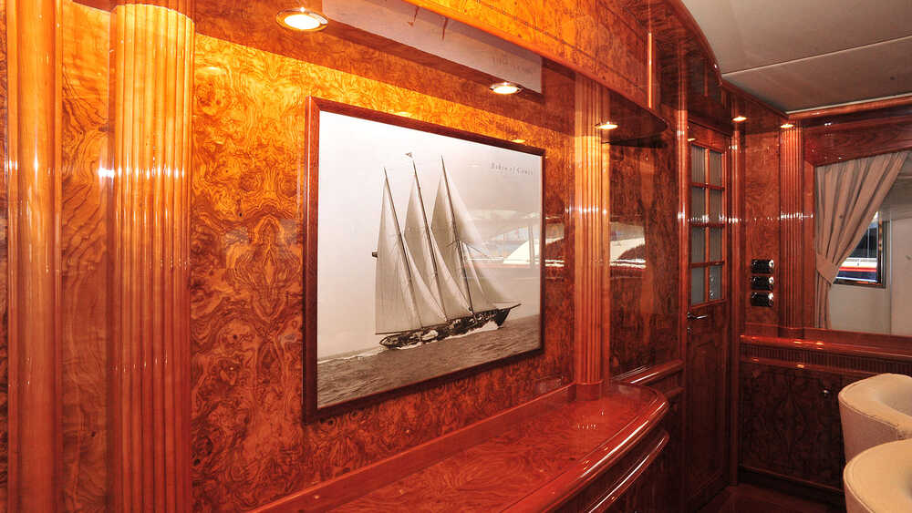 The salon on the main deck