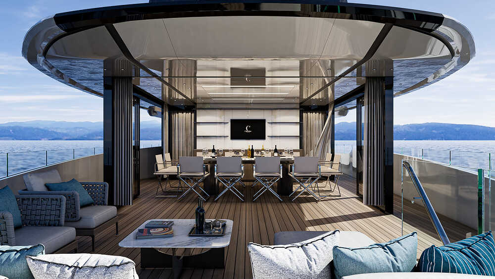 Upper deck salon