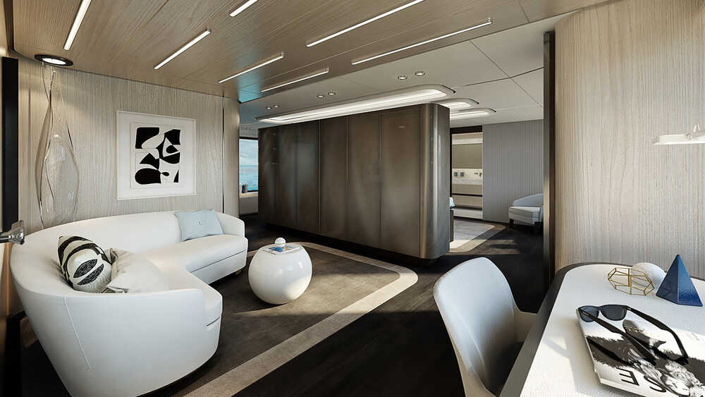 Master cabin on main deck