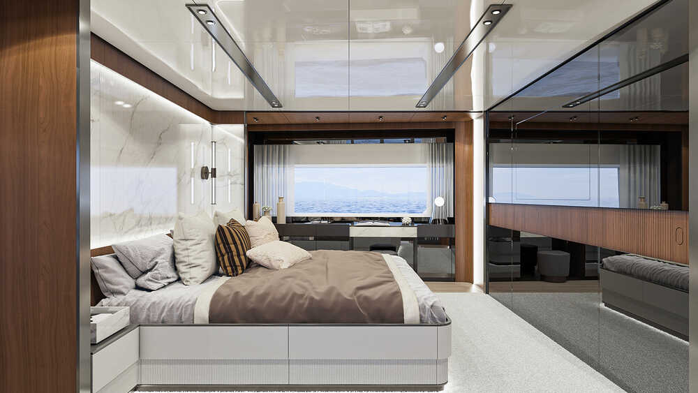 Master cabin on main deck