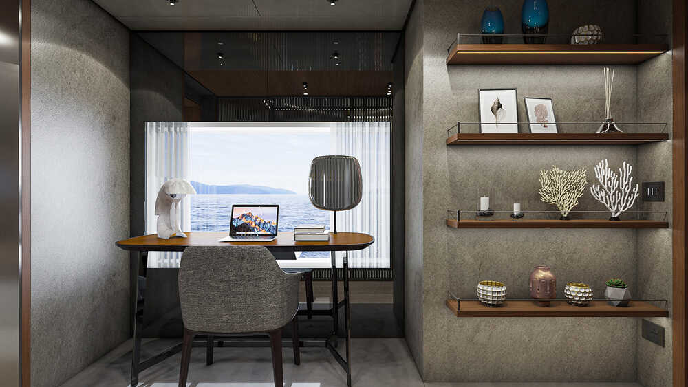 Master cabin on main deck