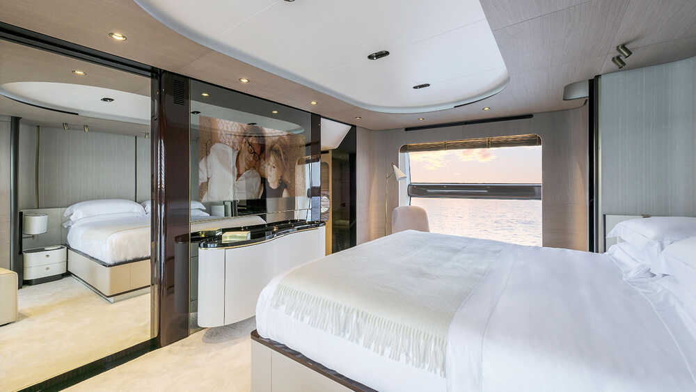 Owner's cabin on the main deck