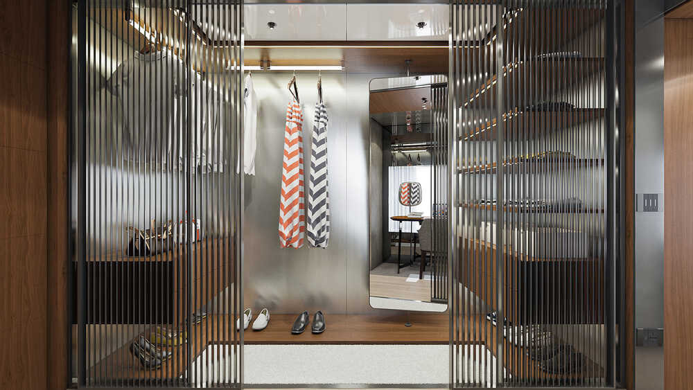 Master cabin wardrobe