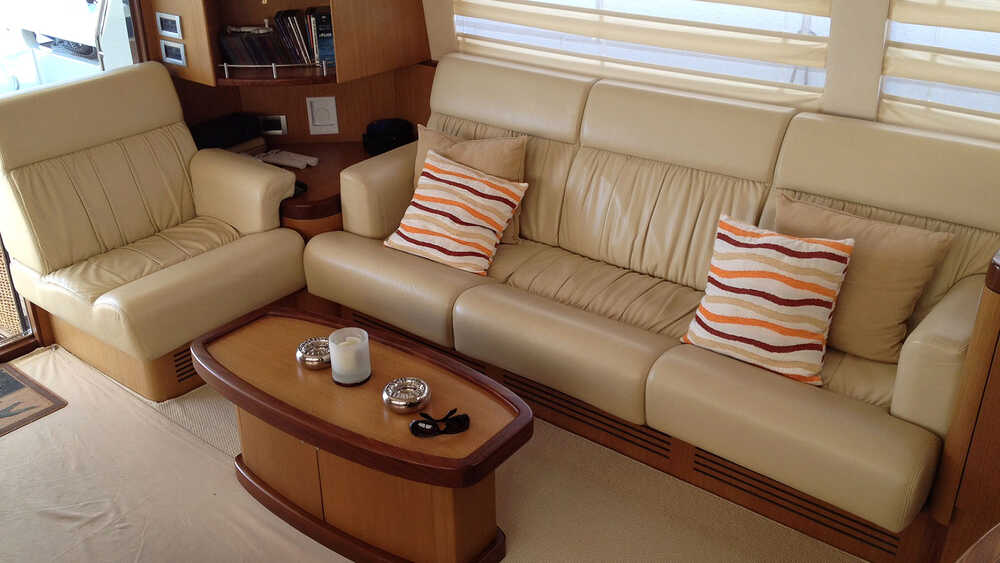The salon on the main deck