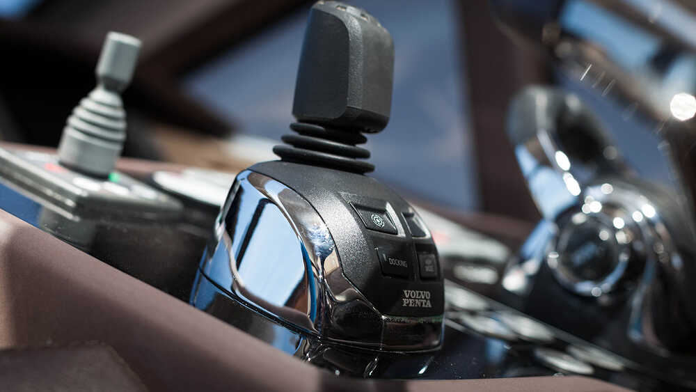 Joystick Volvo Penta on the main helm station