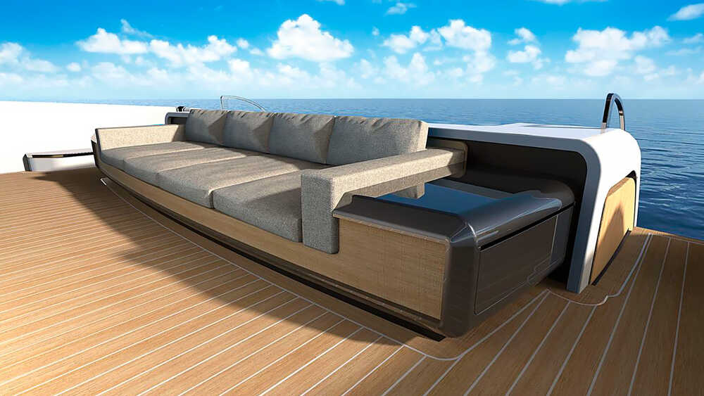 Aft lounge area