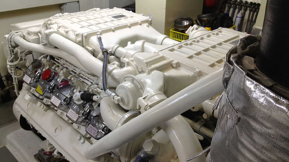 The engine compartment