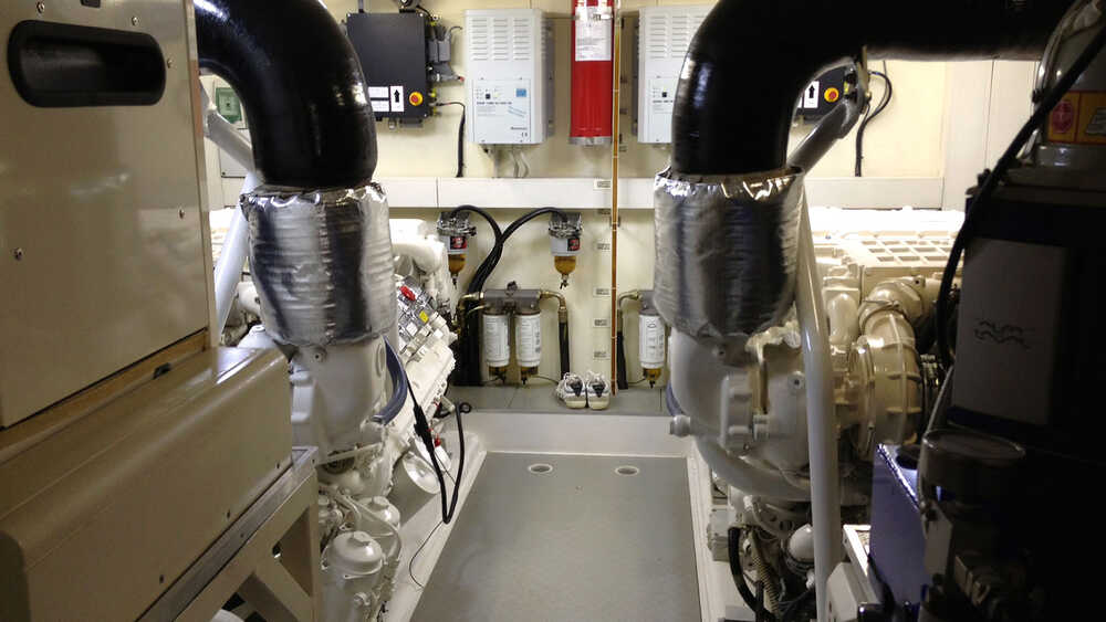 The engine compartment