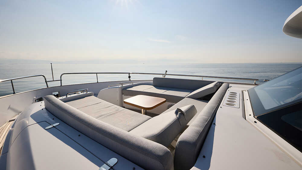 Lounge area on bow