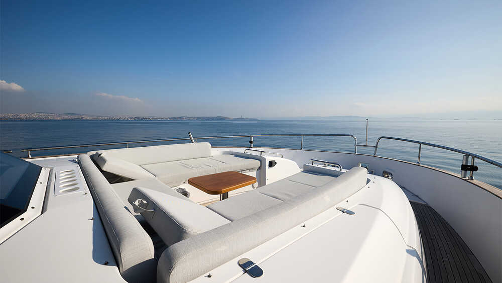Lounge area on bow