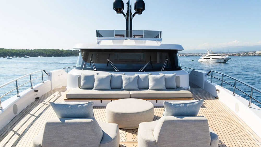 Lounge area on bow