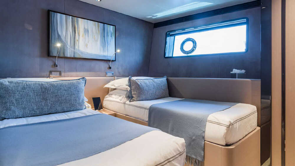 Guest cabin on lower deck