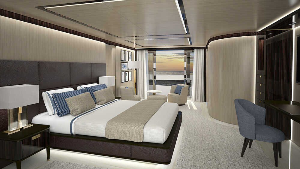Owner's cabin on main deck