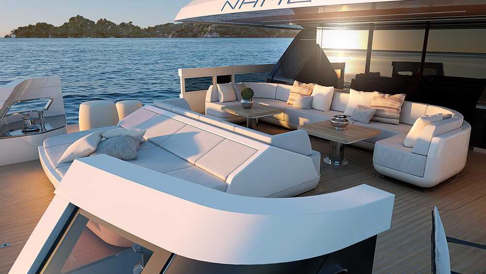 Lounge area at aft main deck