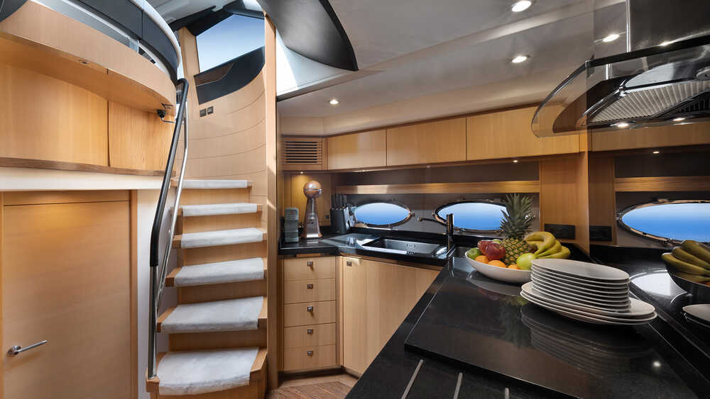 Galley on lower deck