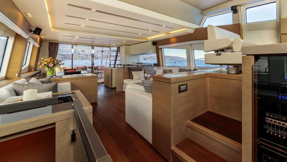 The salon on the main deck