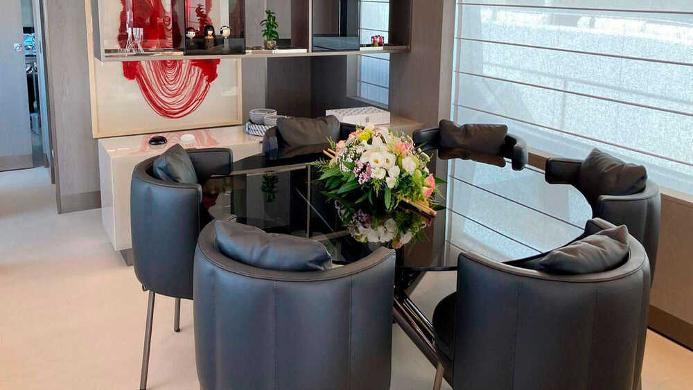 Dining area on the main deck